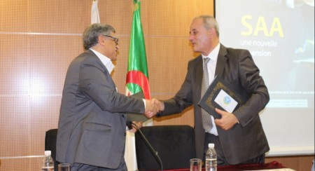 Signature d'une convention cadre entre la CCI Mezghena - SAA