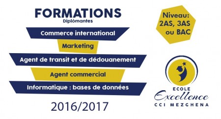 Ecole Excellence CCI Mezghena lance des formations Dipl&ocirc;mantes